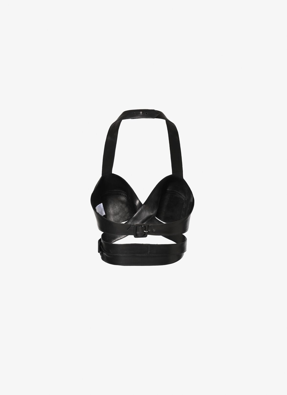 Lambskin Bustier Top ALAÏA BLACK LAMBSKIN BUSTIER TOP